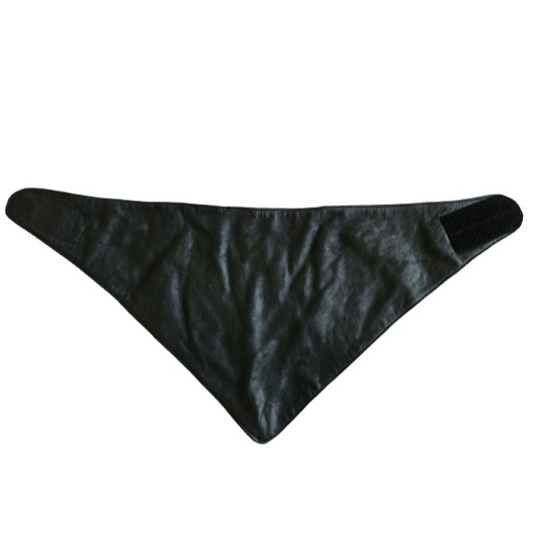 Motorcycle Accessories Bandana Black Leather Face Cover Scarf Wrap